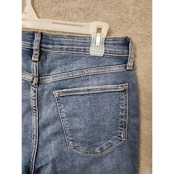Old Navy Rockstar Slim Capri Jeans Womens 12 Petite Blue Medium Wash Stretch NEW - Picture 8 of 12